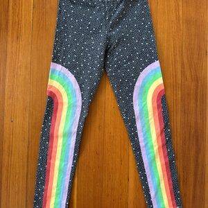 Paper Wings Starry Night Rainbow Kids Leggings